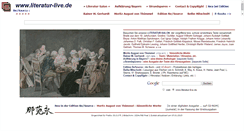 Desktop Screenshot of literatur-live.de